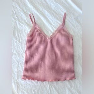 Baby pink coquette trendy boutique tank top